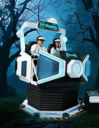 VR Flight Simulator – Two-Seat 360° Spinning Skyship – MNX-CVR-SKYSHIP-2S – photo 10 of 12