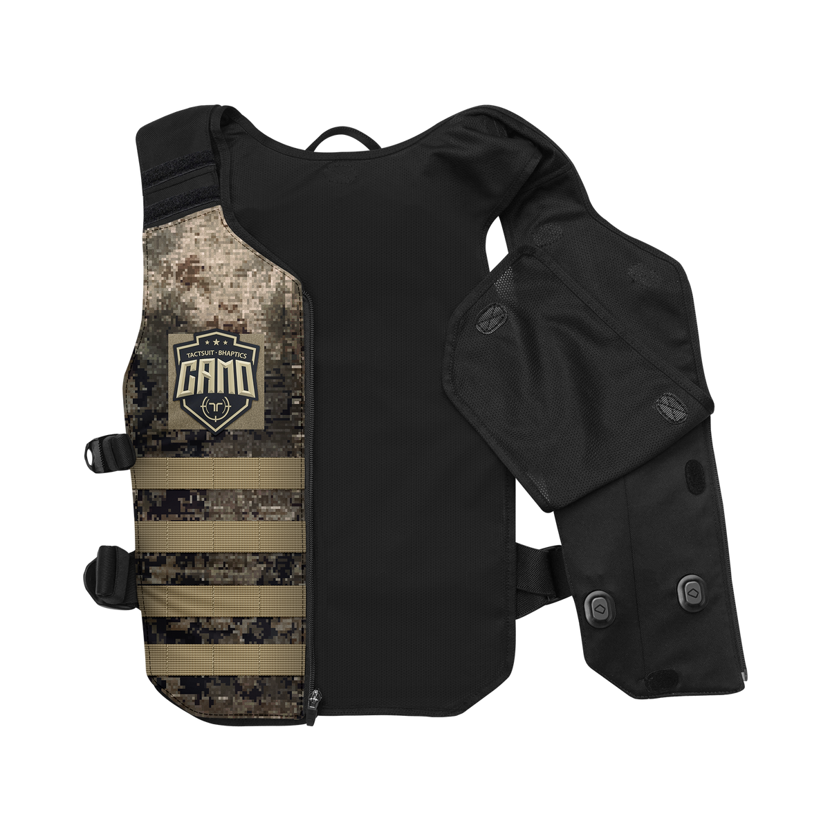 Camo Haptic Vest – Lightweight MOLLE Camouflage Edition, 16 Motors – camo haptic vest – photo 2 of 5