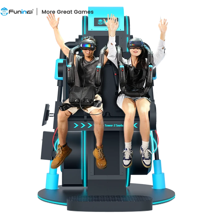 Drop Tower Ride – Two-Seat VR Free-Fall Simulator – MNX-CVR-DROP-2S – photo 1 of 12