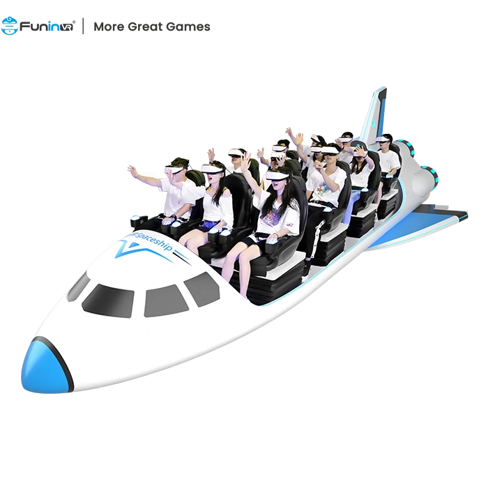 VR Theme Park Ride – 12-Seat Spaceship Motion Simulator – MNX-CVR-SPACE-12S – photo 1 of 12