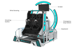360 Flight Simulator – Two-Seat Rotating VR Flight Cabin – MNX-CVR-FLIGHT360-2S – photo 1 of 11