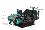 VR Ride – Six-Seat Dark Sci-Fi Motion Platform – MNX-CVR-MARS-6S – photo 1 of 11