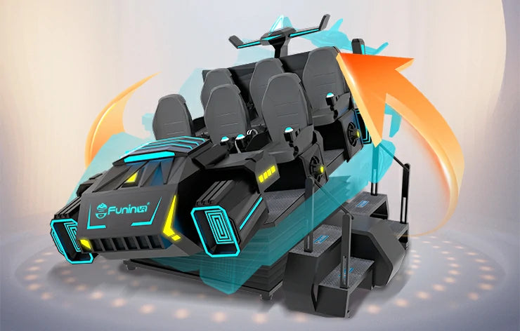 VR Ride – Six-Seat Dark Sci-Fi Motion Platform – MNX-CVR-MARS-6S – photo 4 of 11