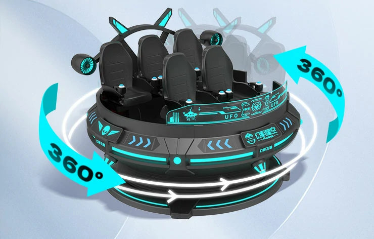 360 VR Chair – Five-Seat Spinning UFO Ride – MNX-CVR-UFO-5S – photo 5 of 11