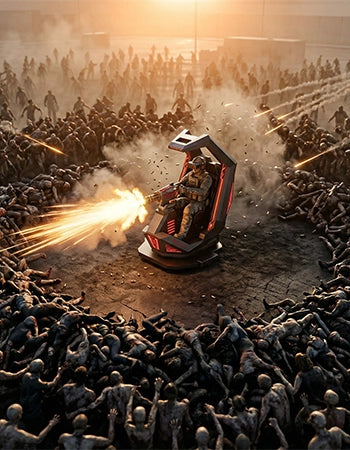 VR Shooting Simulator – 360° Rotating Gatling Gun Station – MNX-CVR-GATLING-1P – photo 17 of 19