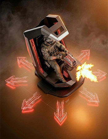 VR Shooting Simulator – 360° Rotating Gatling Gun Station – MNX-CVR-GATLING-1P – photo 16 of 19