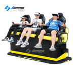 MetaNexusXR 9D VR station: three users deeply immersed in a sensory cinema experience. | MetaNexusXR