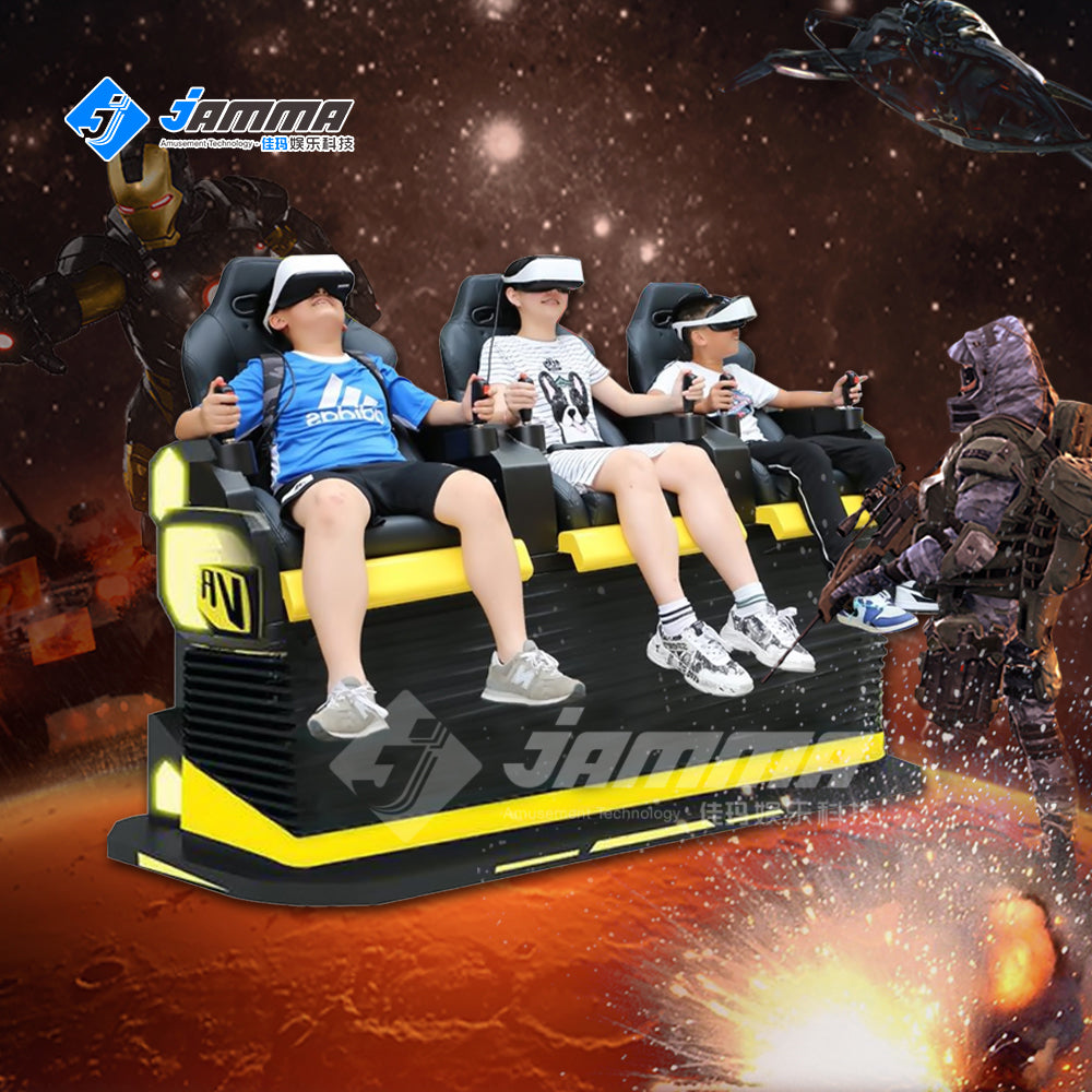 MetaNexusXR 3-player VR station with motion seats for an immersive 9D cinema experience. | MetaNexusXR