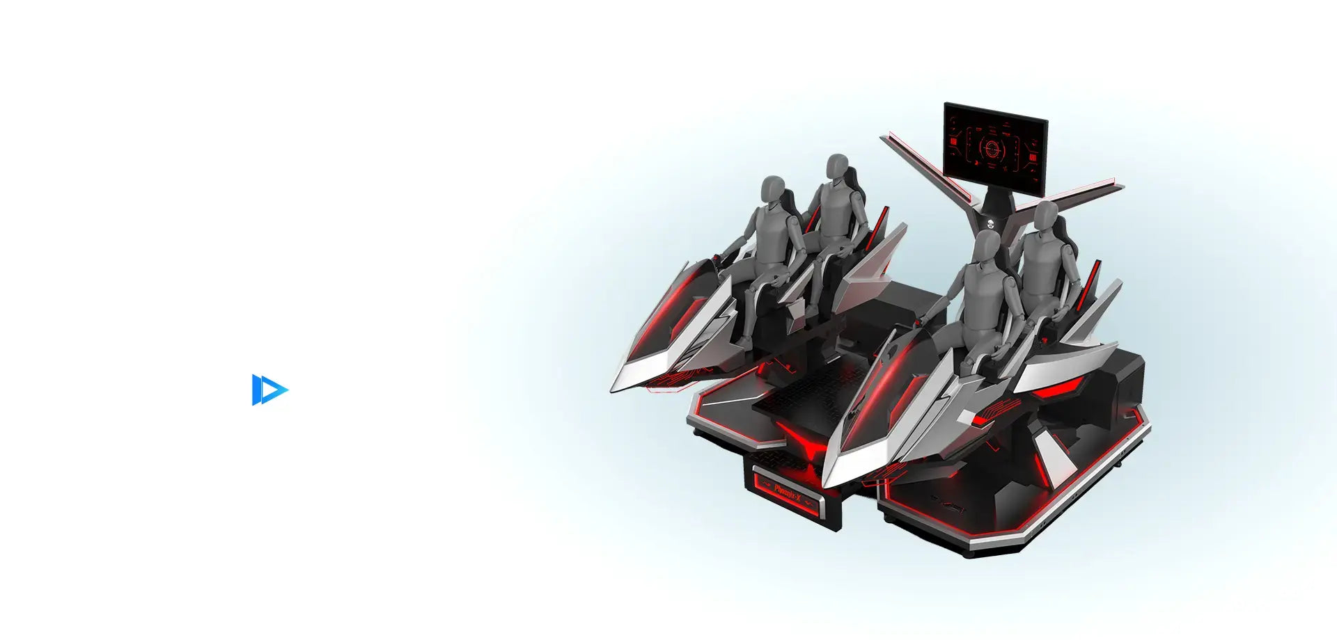 VR Spaceship Simulator – Four-Seat Sci-Fi Motion Mecha – MNX-CVR-SPACESHIP-4S – photo 1 of 17