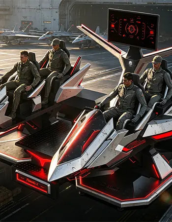 VR Spaceship Simulator – Four-Seat Sci-Fi Motion Mecha – MNX-CVR-SPACESHIP-4S – photo 17 of 17