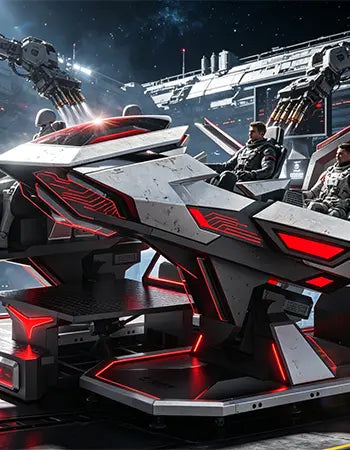 VR Spaceship Simulator – Four-Seat Sci-Fi Motion Mecha – MNX-CVR-SPACESHIP-4S – photo 12 of 17
