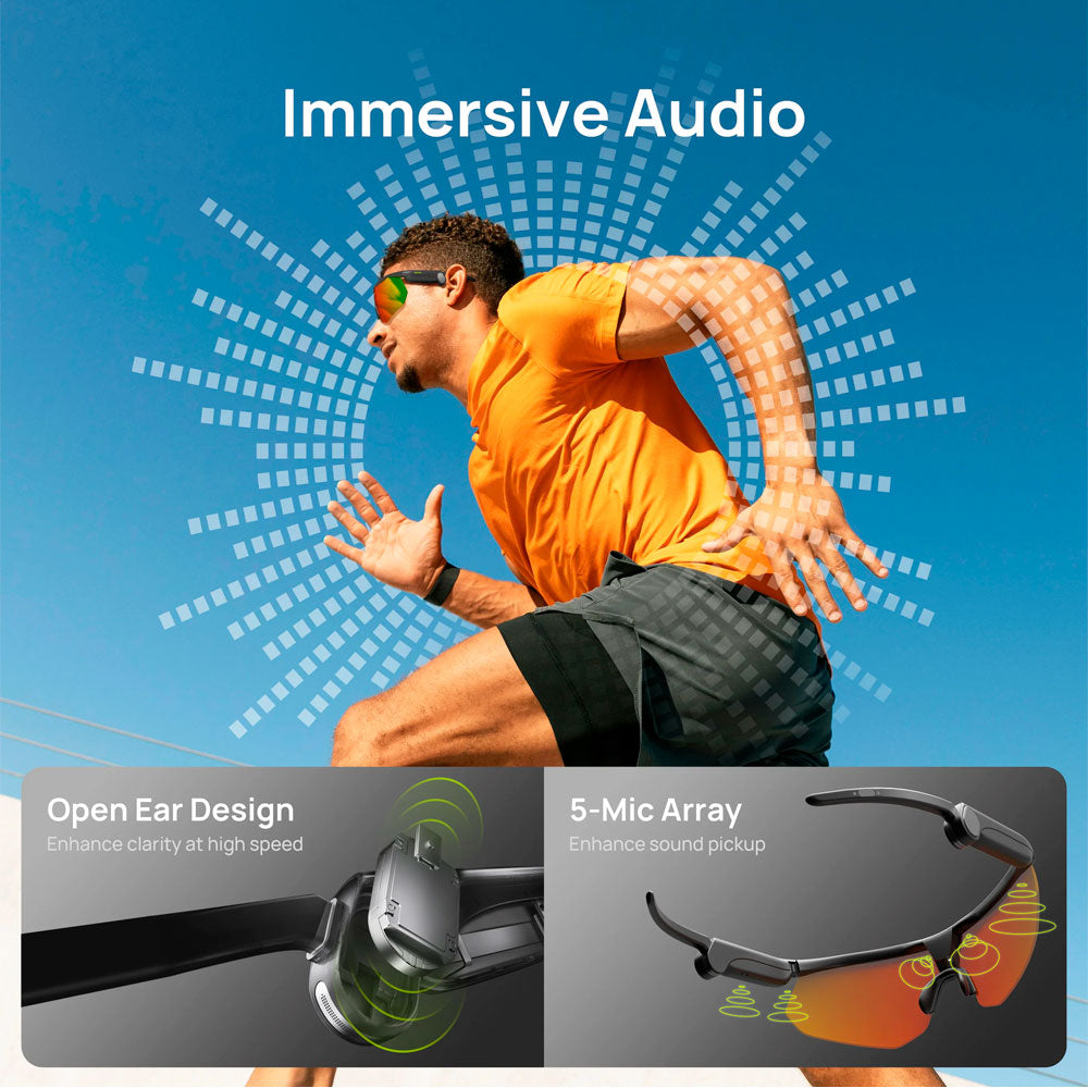 BleeqUp Ranger – Gafas Deportivas con Cámara AI - Lentes Zeiss Metanexus XR