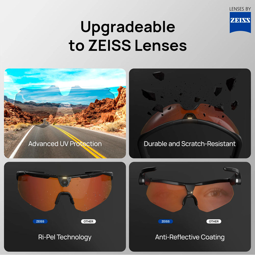 BleeqUp Ranger – Gafas Deportivas con Cámara AI - Lentes Zeiss Metanexus XR