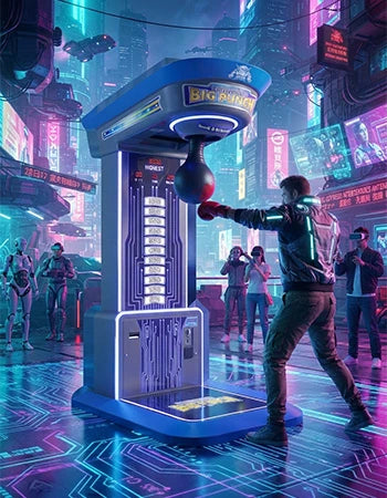 Boxing Arcade Machine – Neon Punch Strength Tester for Malls – MNX-CVR-BIGPUNCH-1P – photo 14 of 14