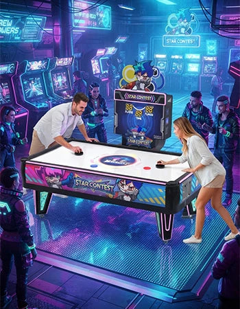 Commercial Air Hockey Table – Smart-Scoring Arcade Edition – MNX-CVR-AIRHOCKEY-2P – photo 14 of 14