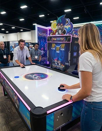 Commercial Air Hockey Table – Smart-Scoring Arcade Edition – MNX-CVR-AIRHOCKEY-2P – photo 12 of 14