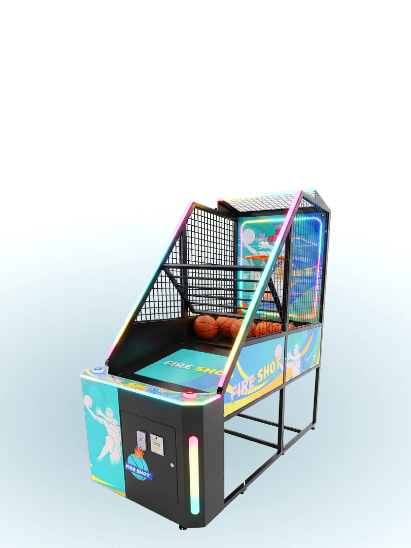 Basketball Arcade Machine – Neon Two-Player Shooter – MNX-CVR-BBALL-NEON – photo 2 of 14