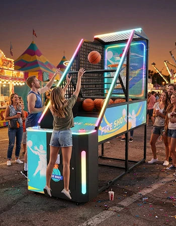 Basketball Arcade Machine – Neon Two-Player Shooter – MNX-CVR-BBALL-NEON – photo 13 of 14