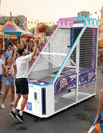 Kids Basketball Arcade Game – Moving Hoops with Ticket Prizes – MNX-CVR-BBALL-KIDS – photo 13 of 14