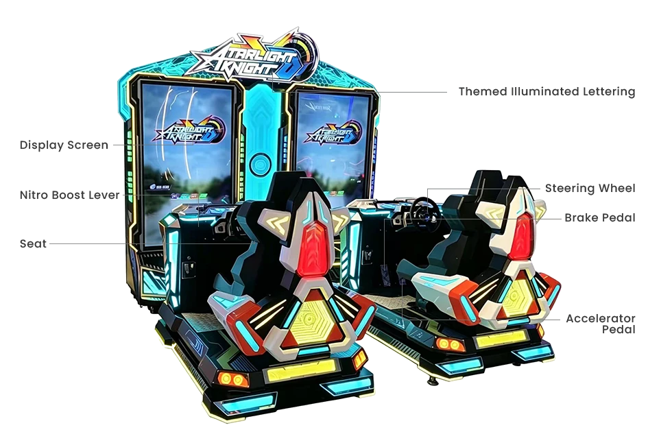 Kids Racing Arcade – Two-Player Train Racer with Nitro Boost – MNX-CVR-KIDSTRAIN-2P – photo 3 of 14