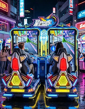 Kids Racing Arcade – Two-Player Train Racer with Nitro Boost – MNX-CVR-KIDSTRAIN-2P – photo 9 of 14