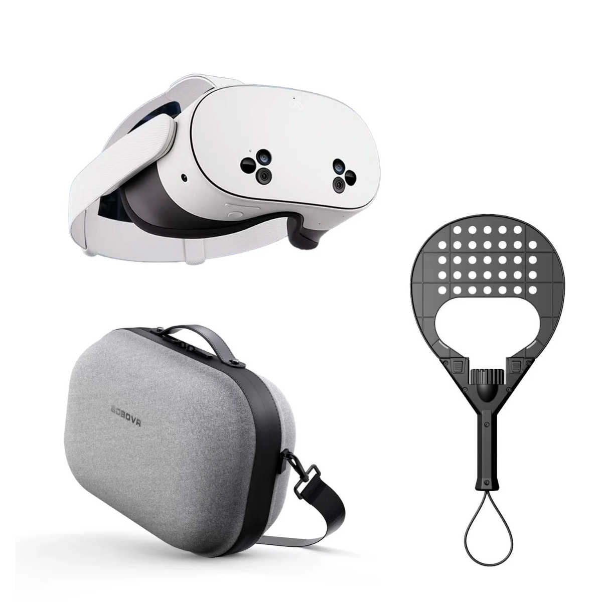 Meta Quest 3s + PADELVR Shovel + BOBOVR C3 Case Metanexus XR