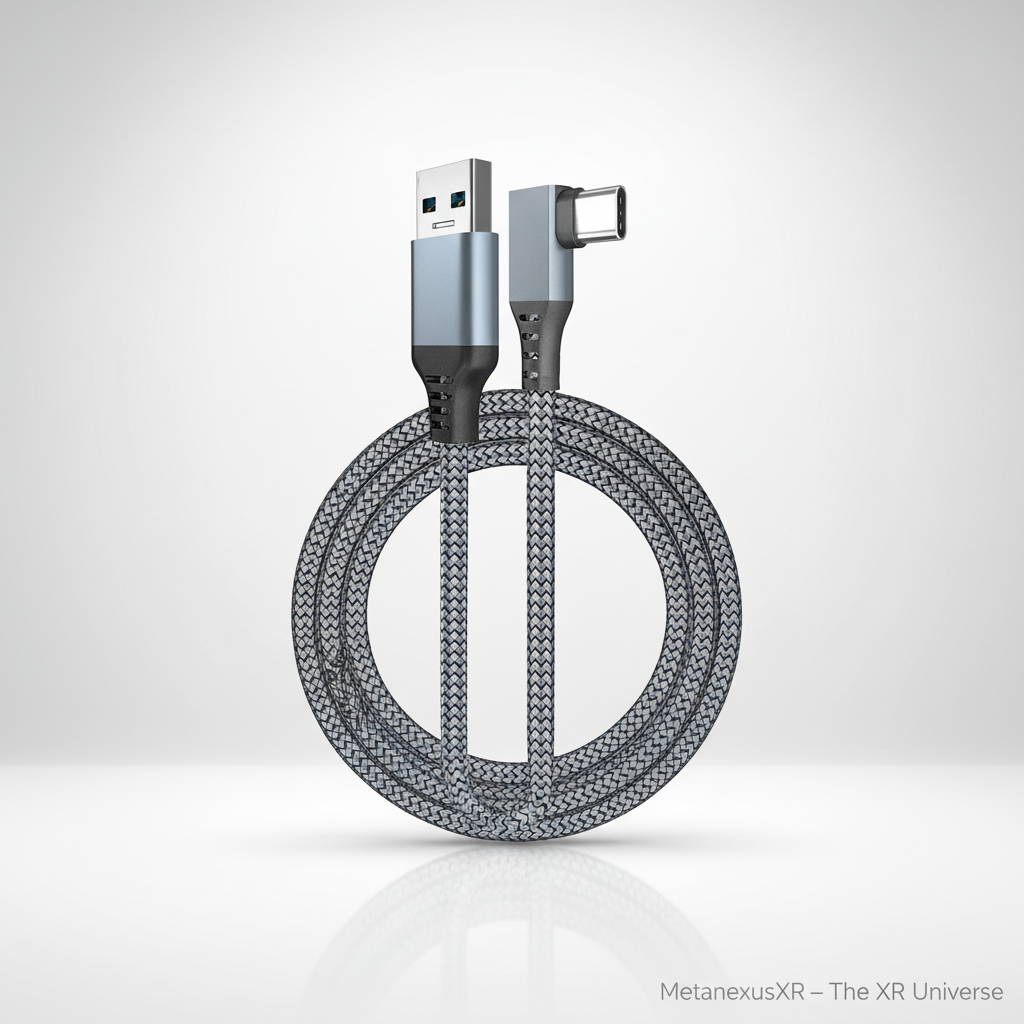 VR link cable 3m USB 3.1 braided for Oculus Quest 2, SKU 680400246A — Metanexus XR
