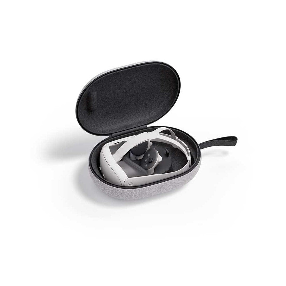 VR Headset Case – Felt and Moulded Shell for the Full Kit, Light Grey – vr headset case – photo 2 of 3