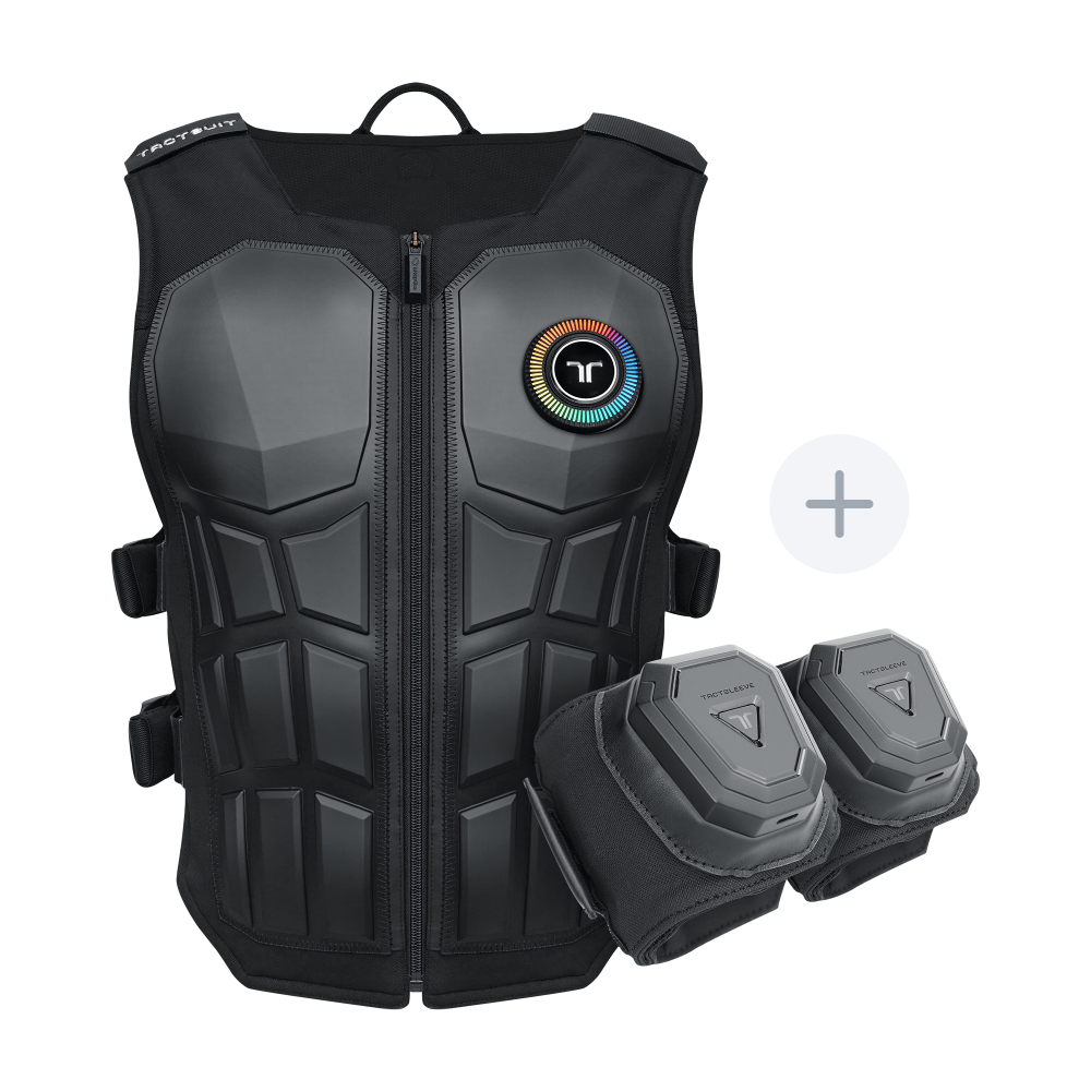 Haptic Suit – 32-Motor Vest plus Arm Sleeves FPS Bundle – haptic suit – photo 2 of 6