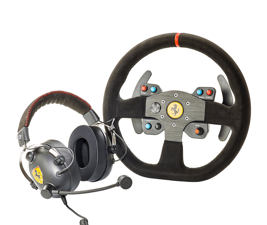 Racing Headset and Alcantara Wheel Kit – GT Headphones plus 30 cm Rim – racing headset – photo 1 of 1