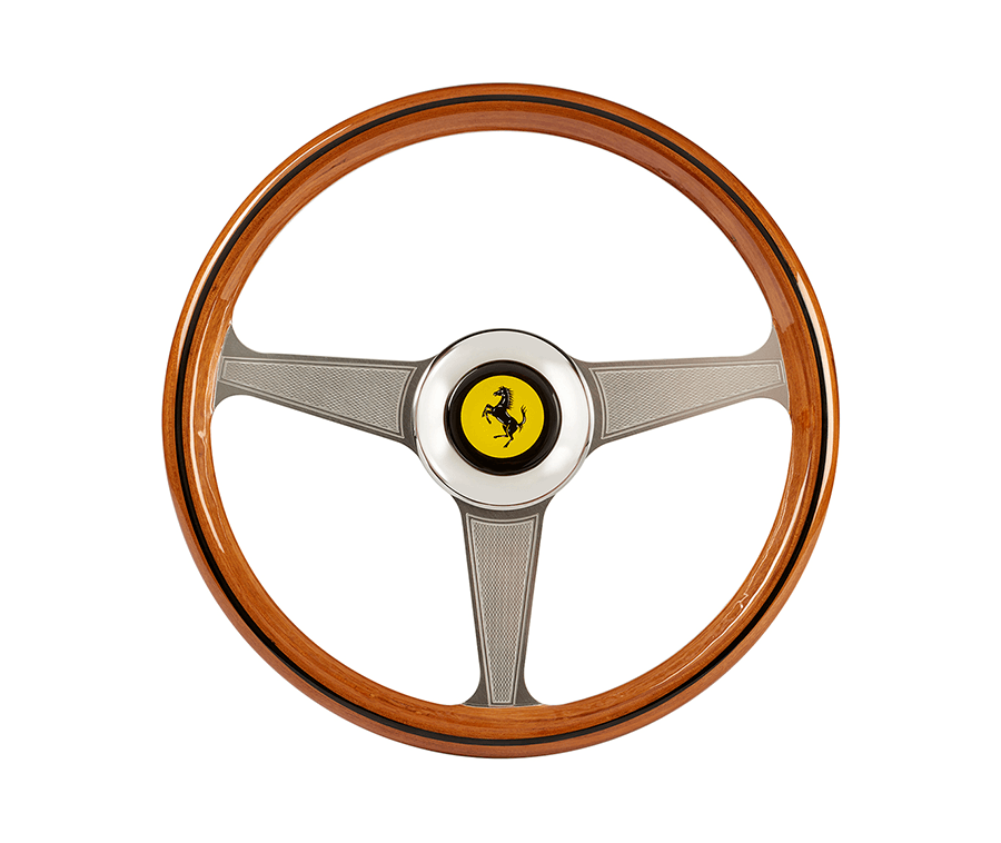 Replica Steering Wheel – Classic Wood-Finish GT Rim for PC, 33 cm – replica steering wheel – photo 1 of 1