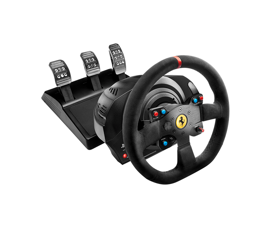 Force Feedback Steering Wheel – Brushless Base, Alcantara Wheel and Metal Pedals – force feedback steering wheel – photo 1 of 1