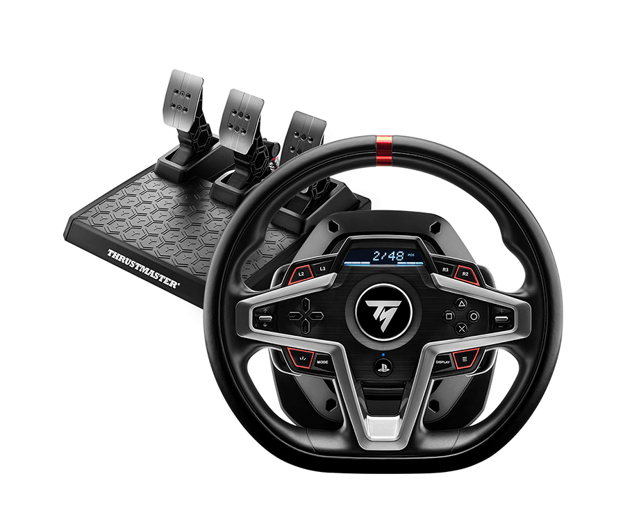 Racing Wheel and Pedals – Hybrid Drive Wheel with Magnetic Pedals, PS5/PC – racing wheel and pedals – photo 1 of 1