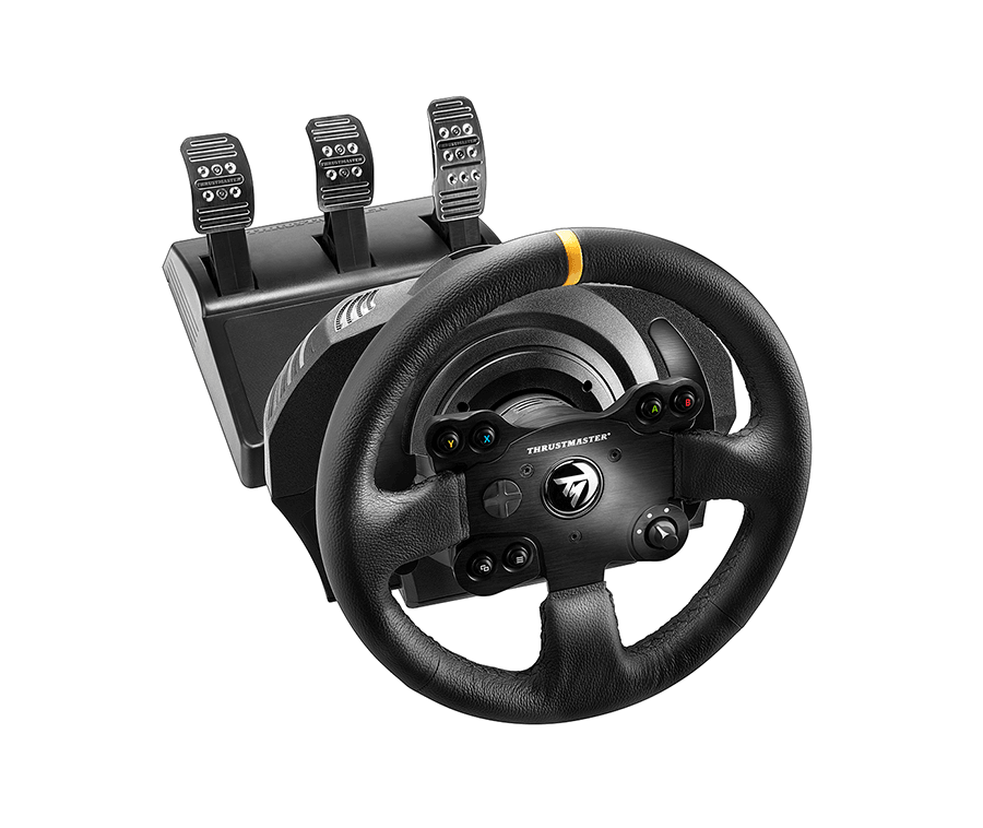Xbox Steering Wheel – Leather GT Wheel with Brushless FFB and 3 Pedals – xbox steering wheel – photo 1 of 1