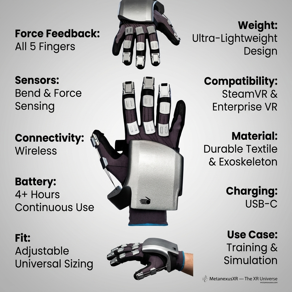 SenseGlove Nova Haptic Gloves | Force Feedback VR & XR — MetanexusXR — The XR Universe