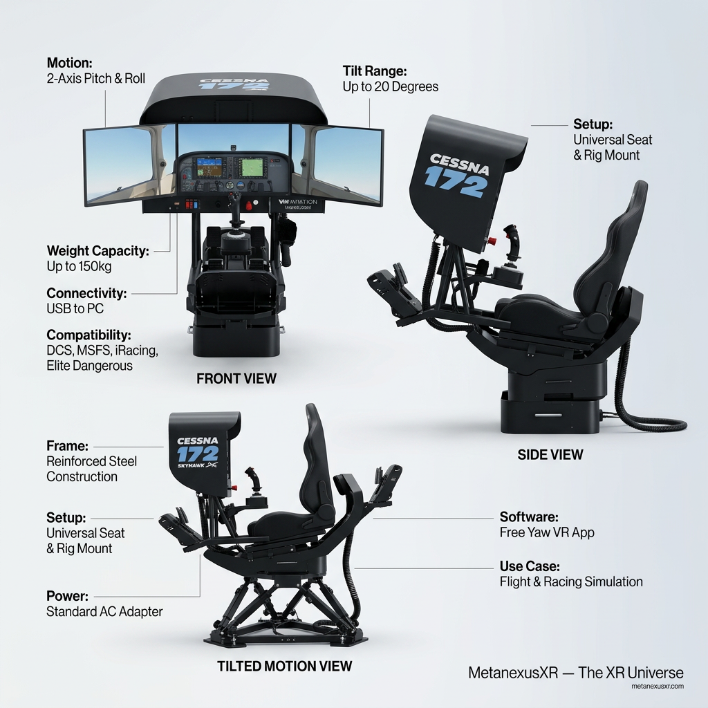 Yaw2 Motion Simulator: Immersive VR Flight, Racing & Space Sims — MetanexusXR — The XR Universe
