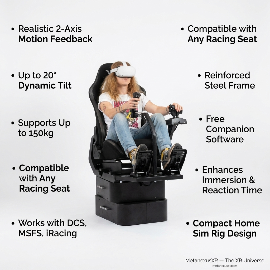Yaw2 Motion Simulator: Immersive VR Flight, Racing & Space Sims — MetanexusXR — The XR Universe