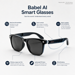 Babel AI Translation Smart Glasses - side profile
