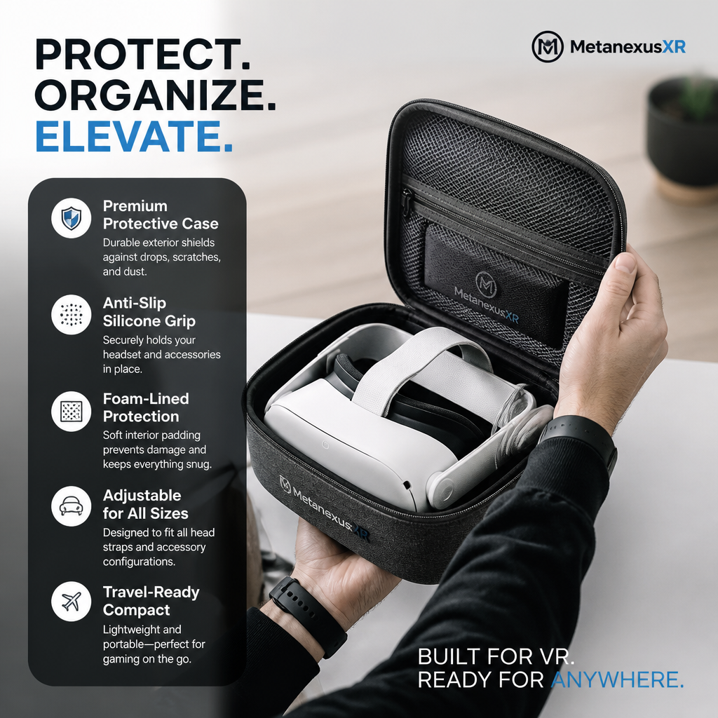 Quest 2 Storage Bag Face Mask Lens Cover Set — MetanexusXR — The XR Universe