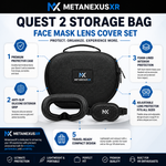 Quest 2 Storage Bag Face Mask Lens Cover Set — MetanexusXR — The XR Universe