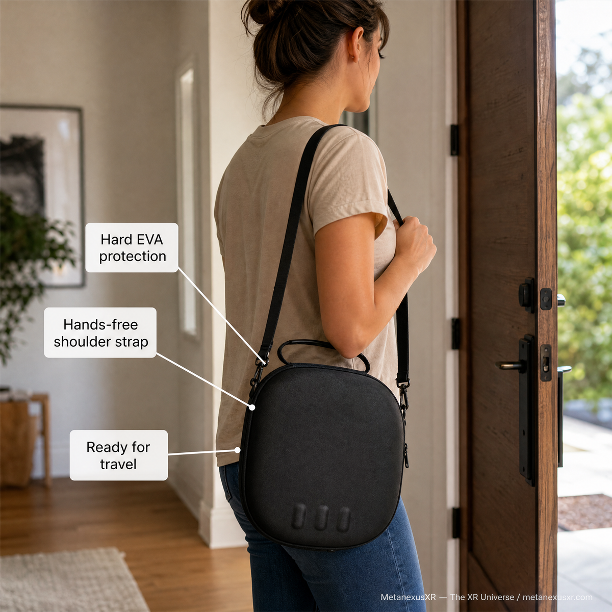Quest 3 EVA Hard Carrying Case Shoulder Strap Bag — MetanexusXR — The XR Universe