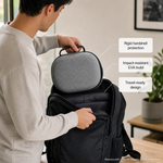 Vision Pro hardshell case carry handle detail - Metanexus XR
