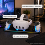 Meta Quest 3 charging station with USB cable, SKU 6813000051A