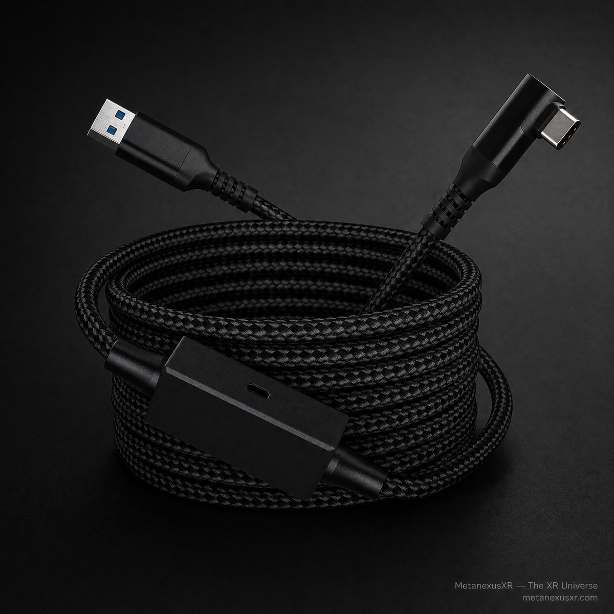 Meta Quest 3 / PICO 4 link cable 5m with signal amplifier, SKU 6109000474A — Metanexus XR