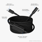 Built-in amplifier module on the Meta Quest 3 / PICO 4 5m link cable — Metanexus XR
