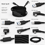 Reversible right-angle USB-C connector on Meta Quest 3 / PICO 4 link cable — Metanexus XR