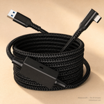 5-meter USB-C to USB-A link cable for Meta Quest 3 and PICO 4 PC streaming — Metanexus XR