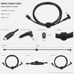 BRDRC power cable connected to DJI Goggles 2 for PD fast charging — Metanexus XR