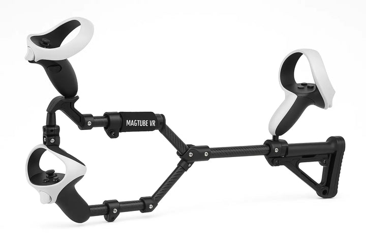 MagTube VR Gunstock for PlayStation VR 2 - Side View Showing Adjustable Features