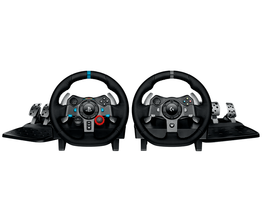 Steering Wheel for PC and Consoles – Dual-Motor FFB, Leather, Pedals and H-Shifter – steering wheel for pc – photo 1 of 1